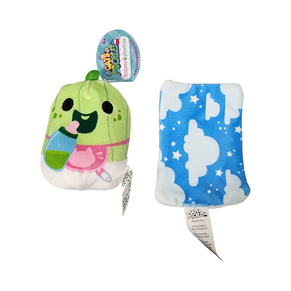 Kittens With Attitude Lil Euni Plush‎ Pickle Baby Bottle Drink Toy #01